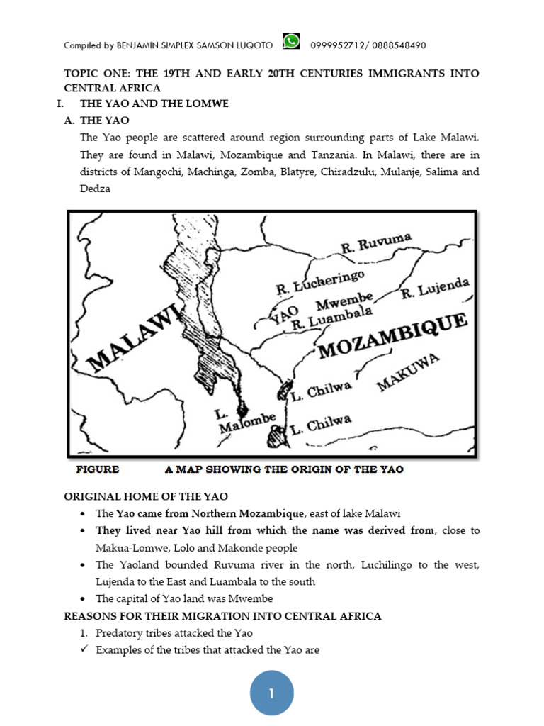 Yao and Lomwe Migration to Malawi | PDF | Zulu Kingdom | Southern Africa