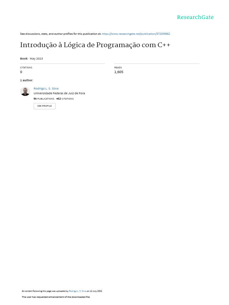 Introdução à Lógica de Programação C++ | PDF | Tipo de dados | C