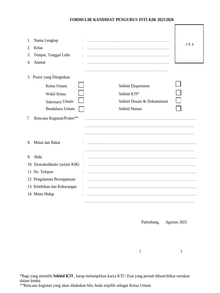 Formulir Inti | PDF