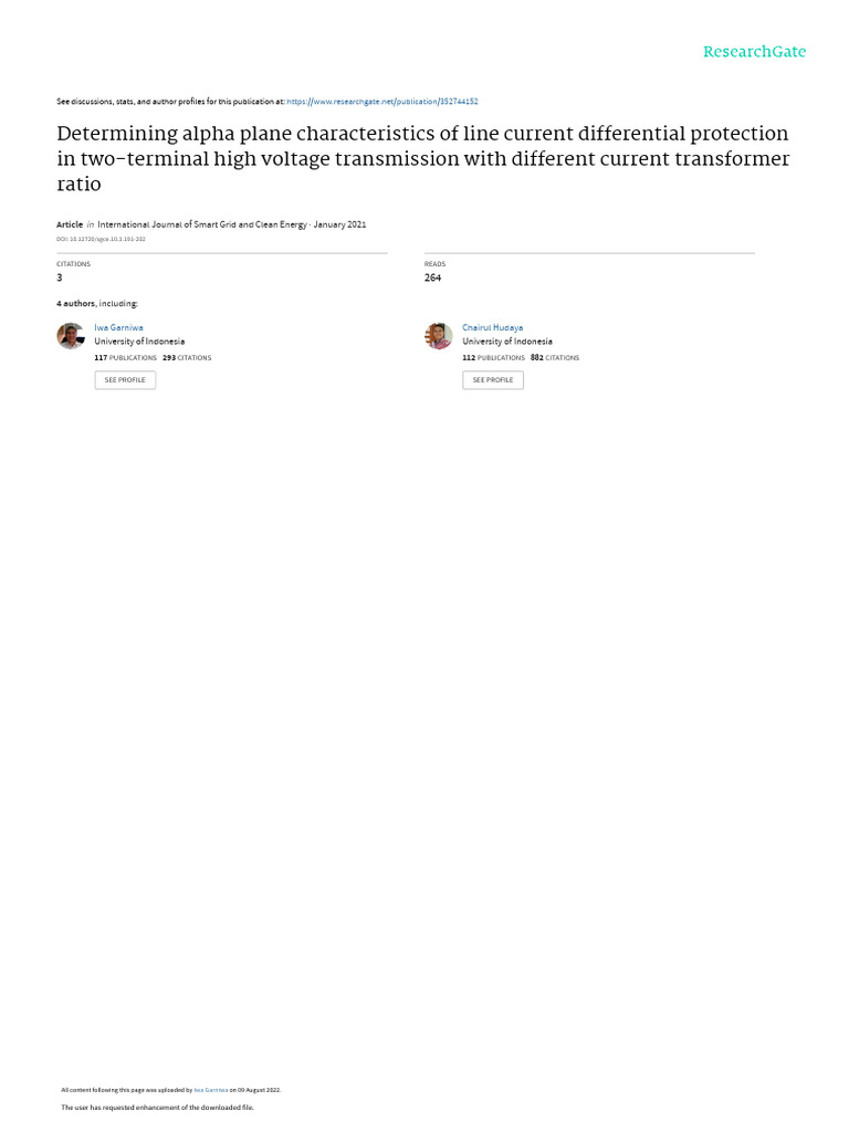 Determining Alpha Plane Characteristics of Line Cu | PDF | Electric ...