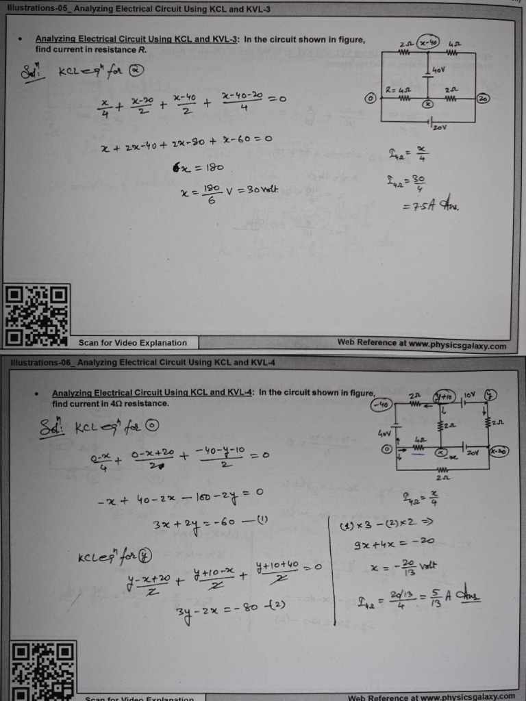 Current Electricity Adv Illustration 1 | PDF | Capacitor | Electrical ...