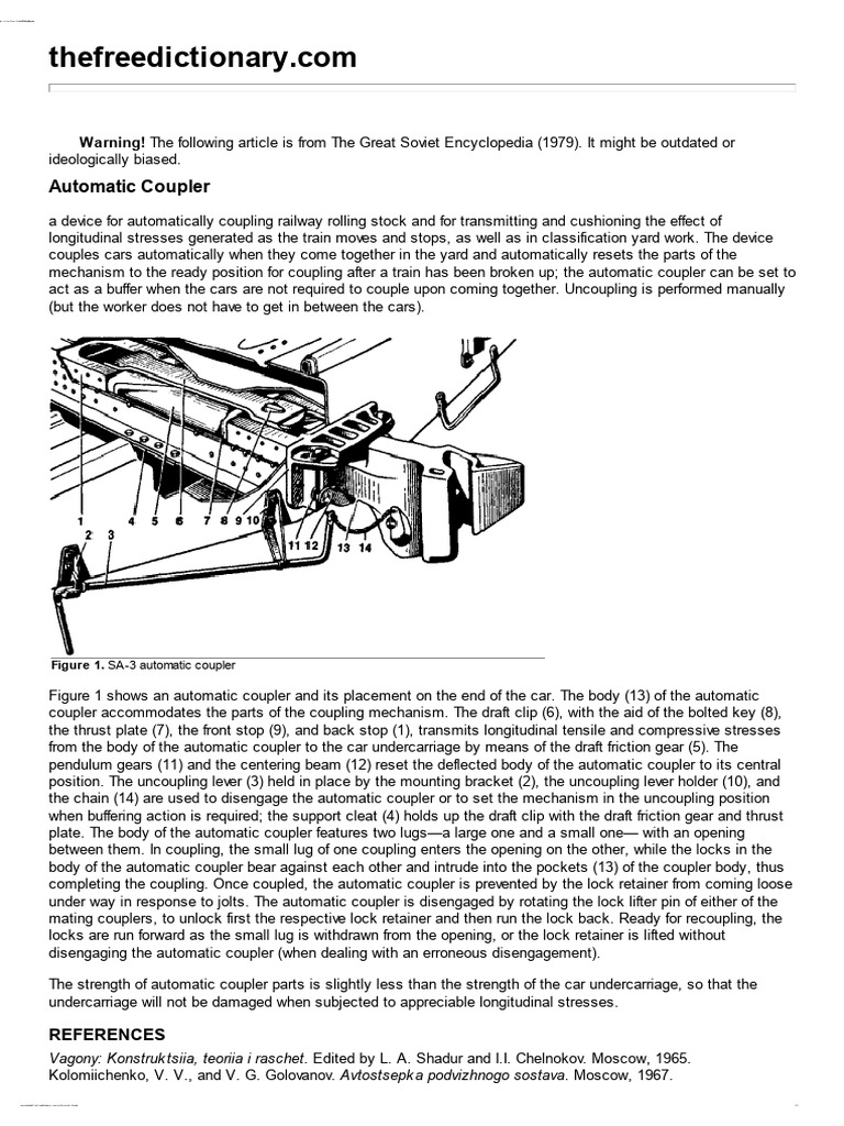 Automatic Coupler Definition of Automatic Coupler in The Free Online ...