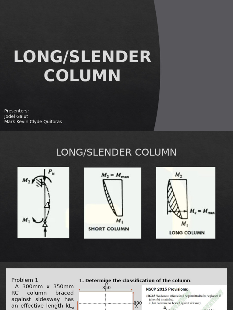 Long Column Analysis and Design | PDF | Buckling | Mechanical Engineering