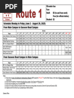 UTS Tech Lab Shuttle Bus Timetable | PDF | Bus | Public Transport