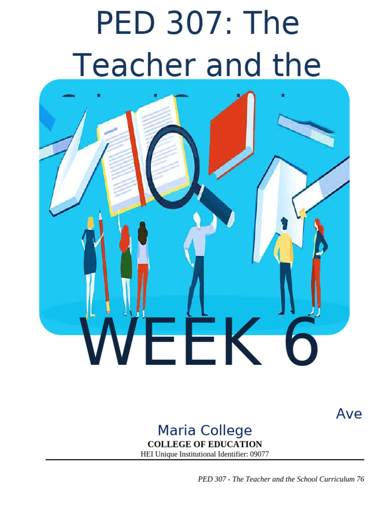 Week 6: Teacher Curriculum Activity Guide | PDF