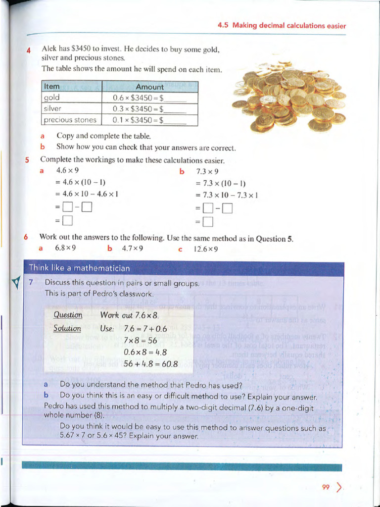 Questions of GR 6 Math CAIE Text-91!95!4 | PDF