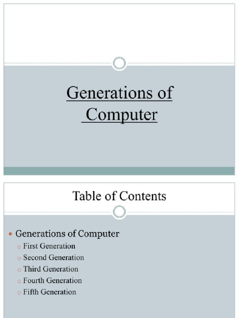 Generations of Computer-2 | PDF