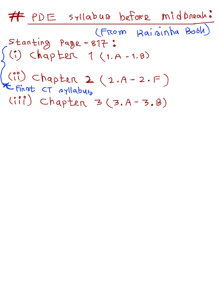 Notes Before Mid and 1st CT Syllabus | PDF