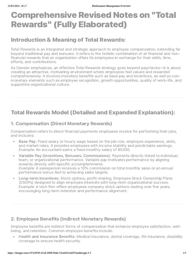 Total Rewards | PDF | Incentive | Employee Retention