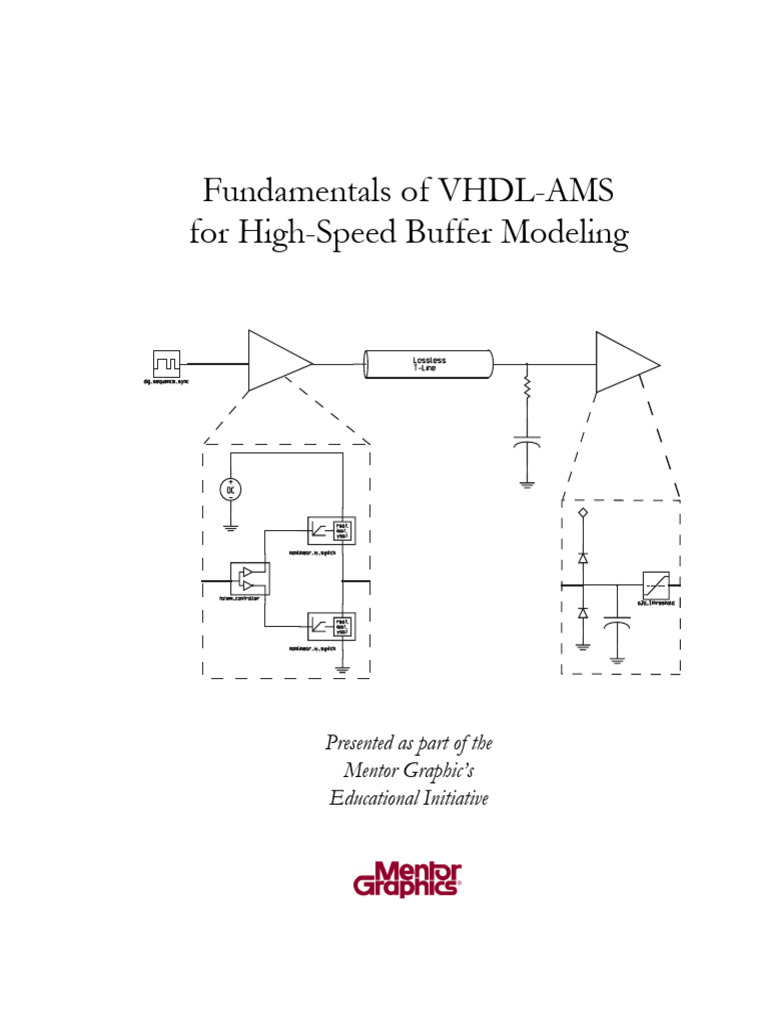 VHDL-AMS for High-Speed Buffer Design | PDF | Transmission Line | Vhdl