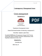 Crisis Management Report