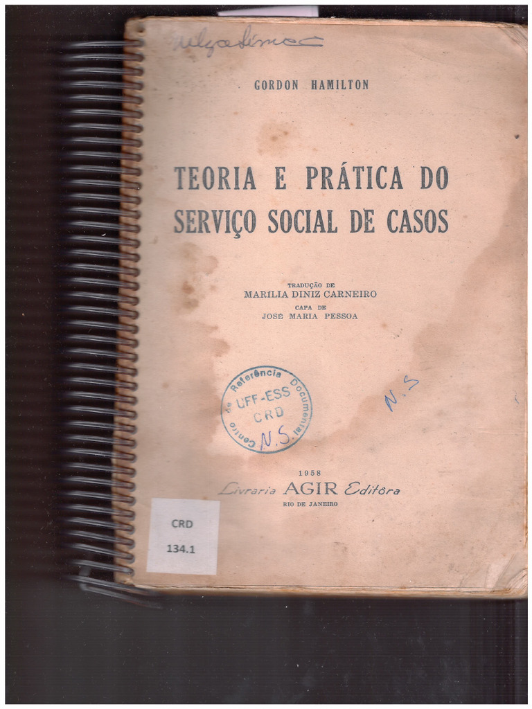 Gordon Hamilton Livro Teoria e Prática Do Serviço Social de Casos | PDF