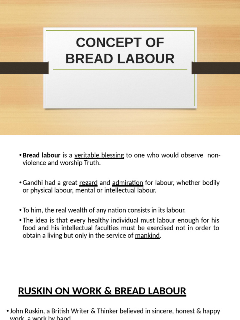 Concept of Bread Labour | PDF | Mahatma Gandhi | Leo Tolstoy