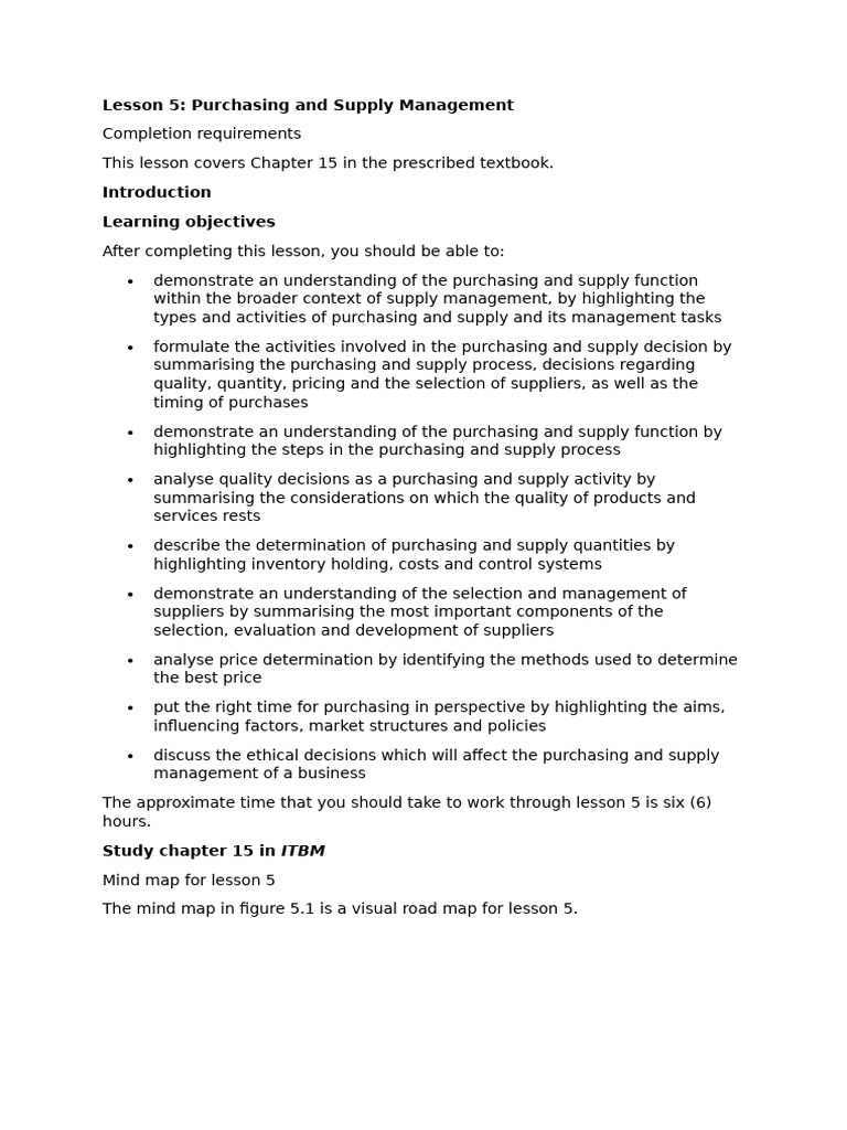 Understanding Purchasing and Supply Management | PDF | Procurement ...