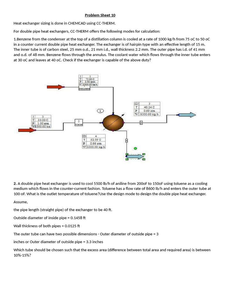 Double Pipe Heat Exchanger Sizing Guide | PDF