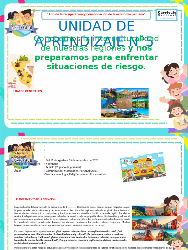 3ro Unidad de Aprendizaje N°5 | PDF | Aprendizaje | División (Matemáticas)