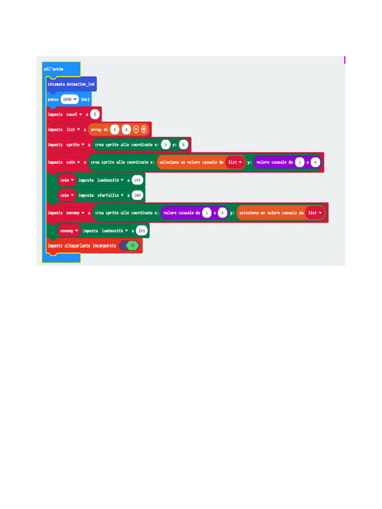 Gioco Led Microbit | PDF