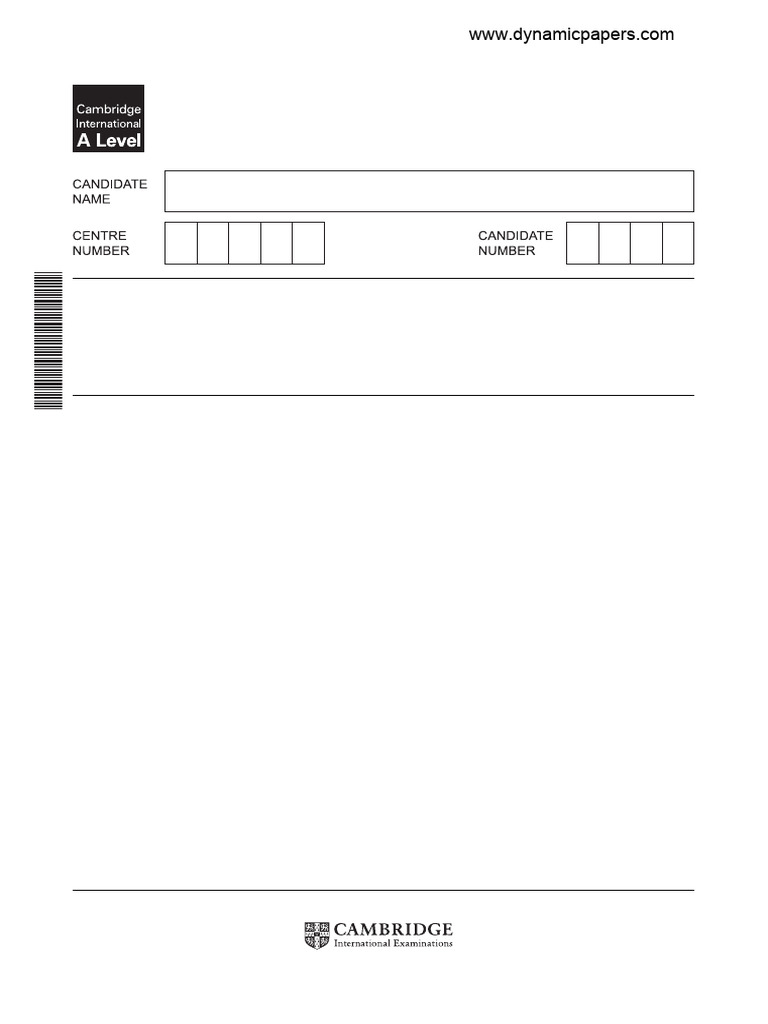 Cambridge International Advanced Level | PDF | Acetate | Chemistry