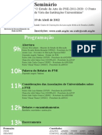 Programação Seminario PNE