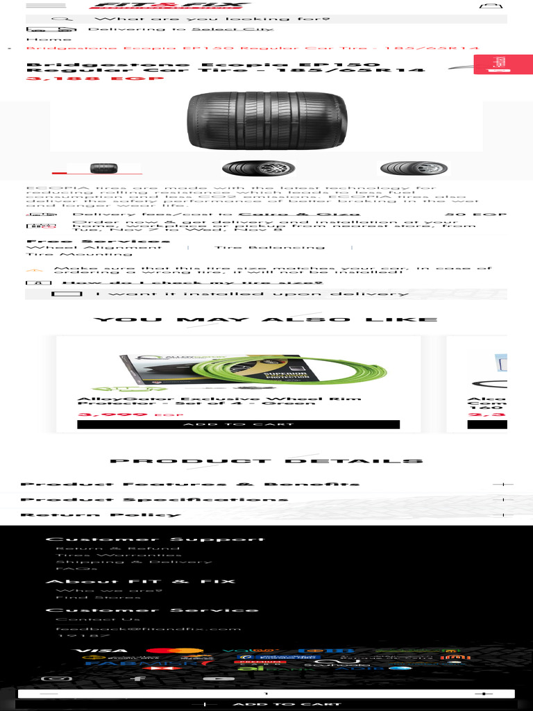 Bridgestone Ecopia EP150 Tire 185/65R14 | PDF