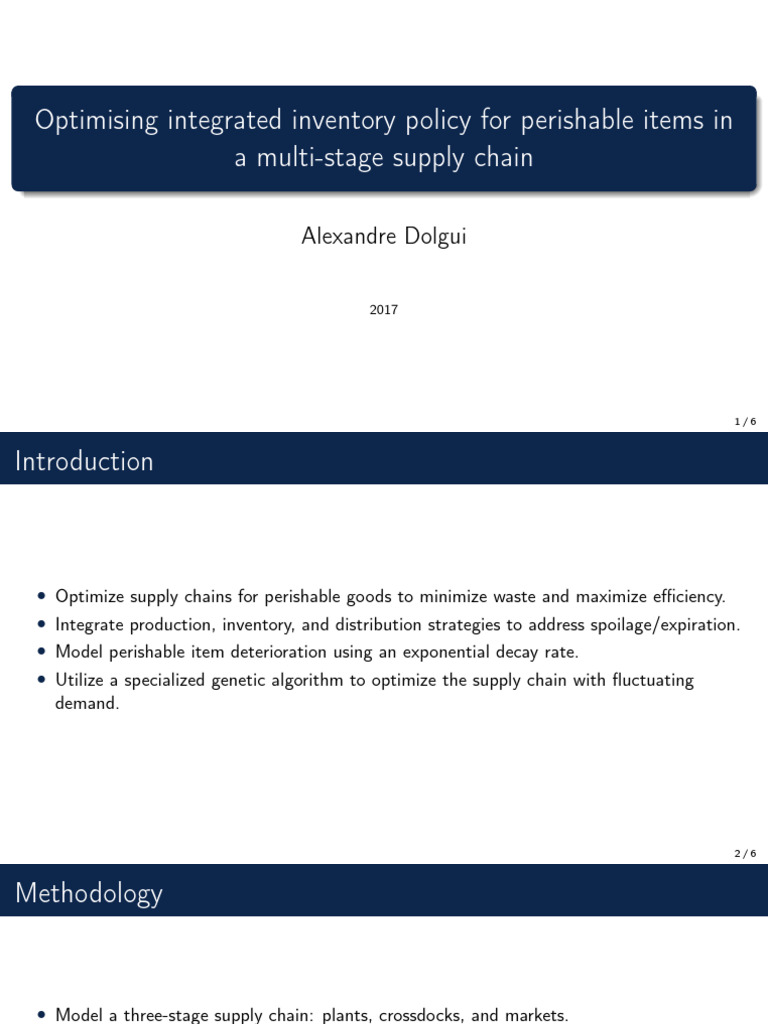 Slides | PDF | Supply Chain | Inventory