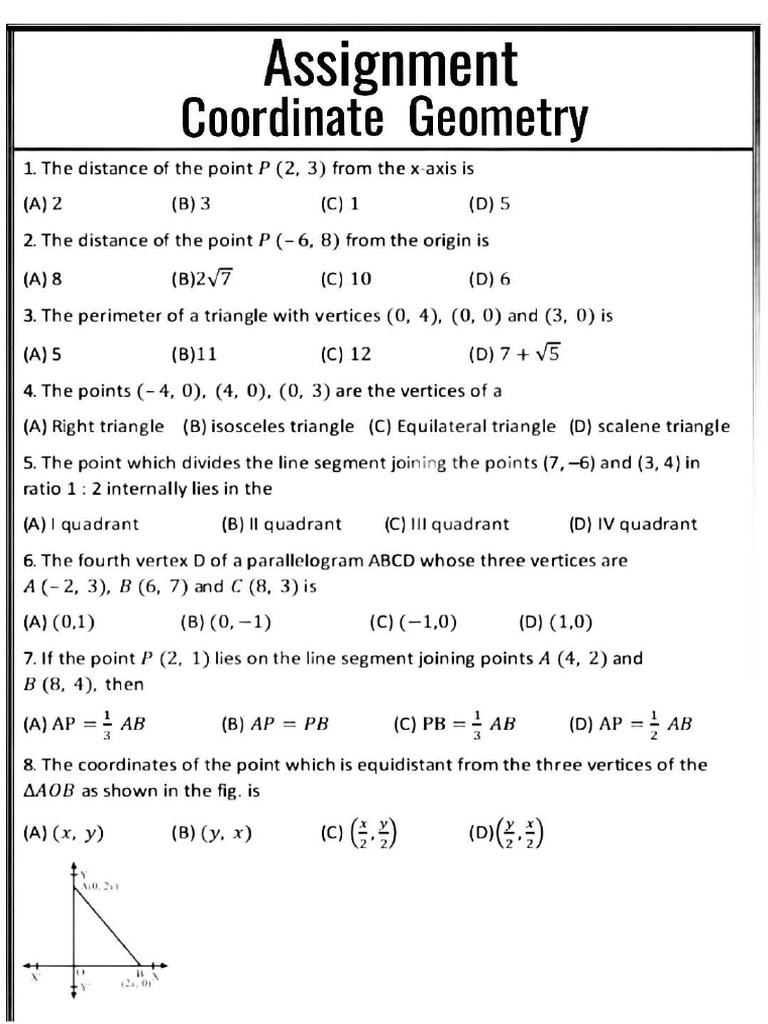 Class 10th Assignment Chapter 7 | PDF
