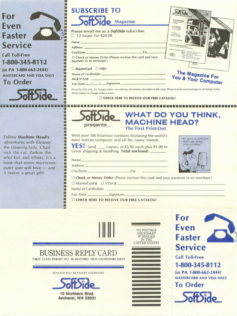 Order SoftSide Magazine Subscription | PDF | Visa Inc. | Financial Services