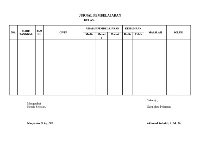 Jurnal Pembelajaran | PDF