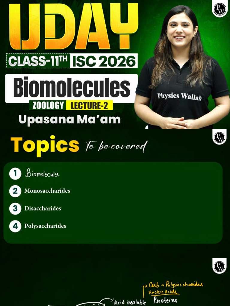 Biomolecules 02 - Class Notes | PDF