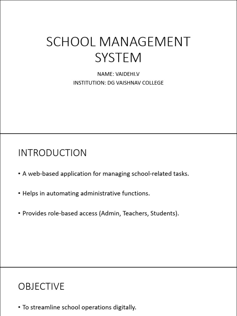 Web-Based School Management System | PDF