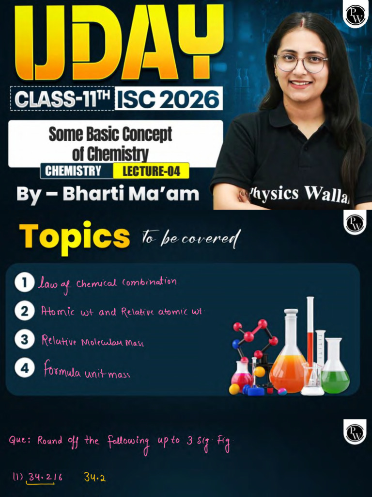 Some Basic Concepts of Chemistry 04 - Class Notes | PDF