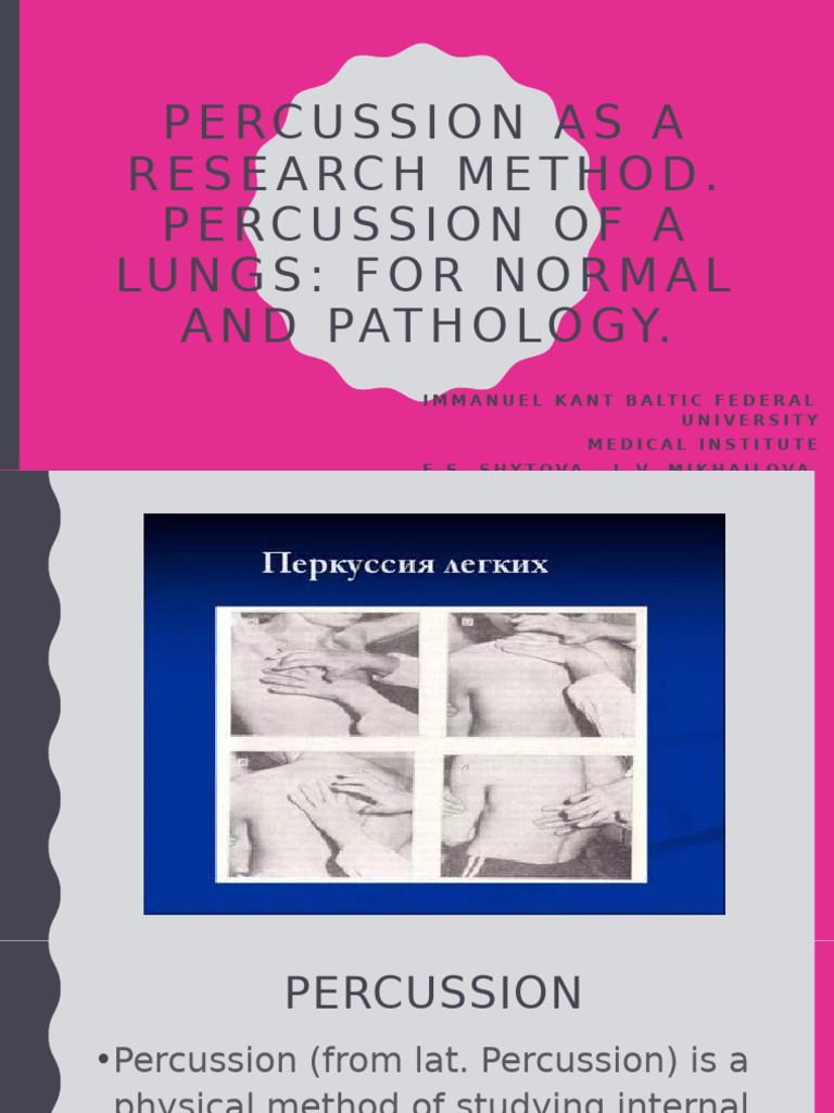 Lung Percussion: Sounds and Diagnosis | PDF | Lung | Sound
