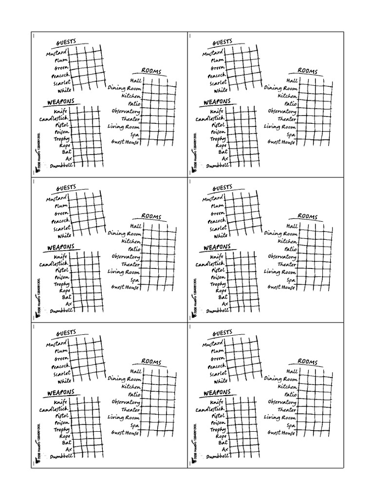 Clue Notes | PDF