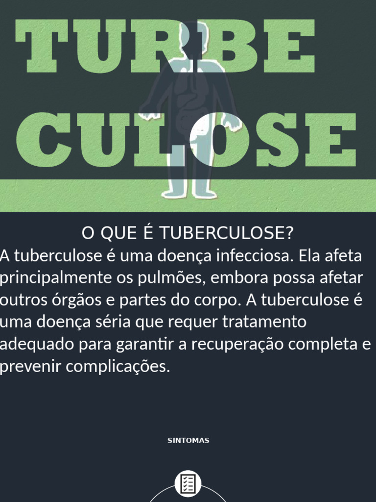 Entenda a Tuberculose: Sintomas e Tratamento | PDF