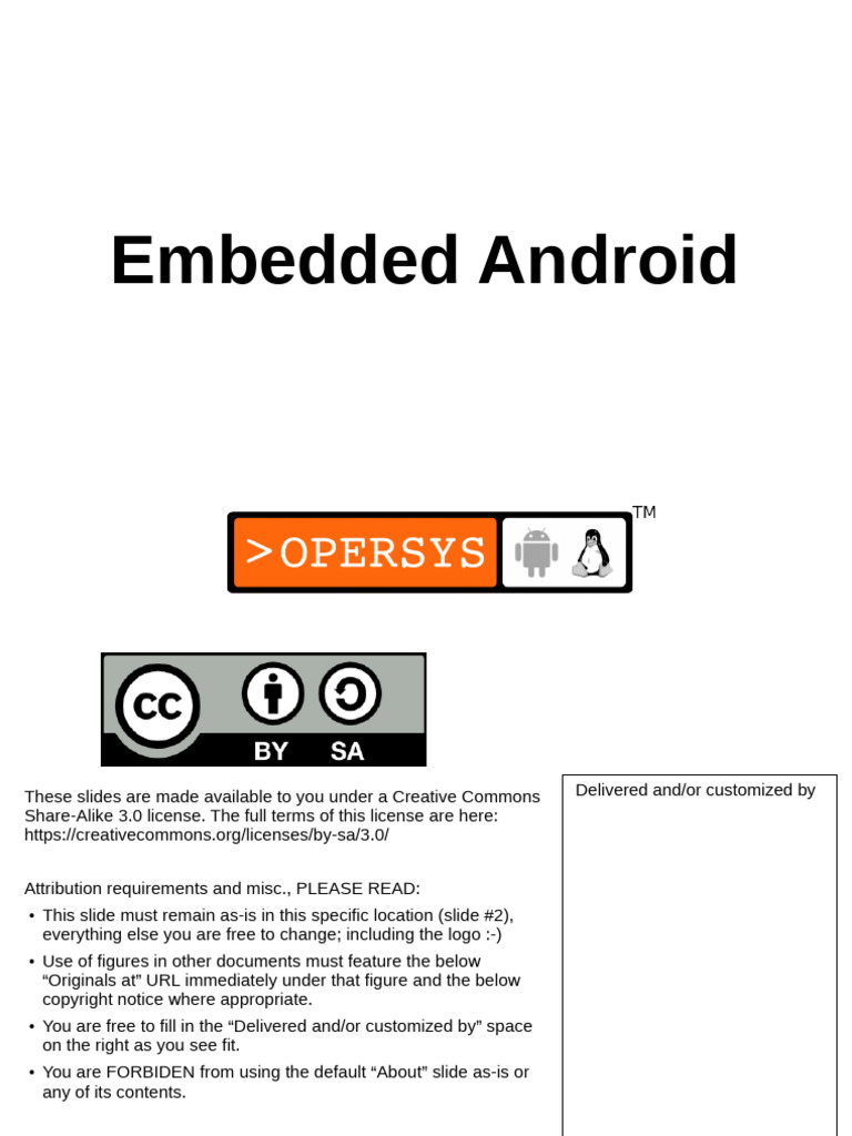 Introduction to Embedded Android Systems | PDF | Android