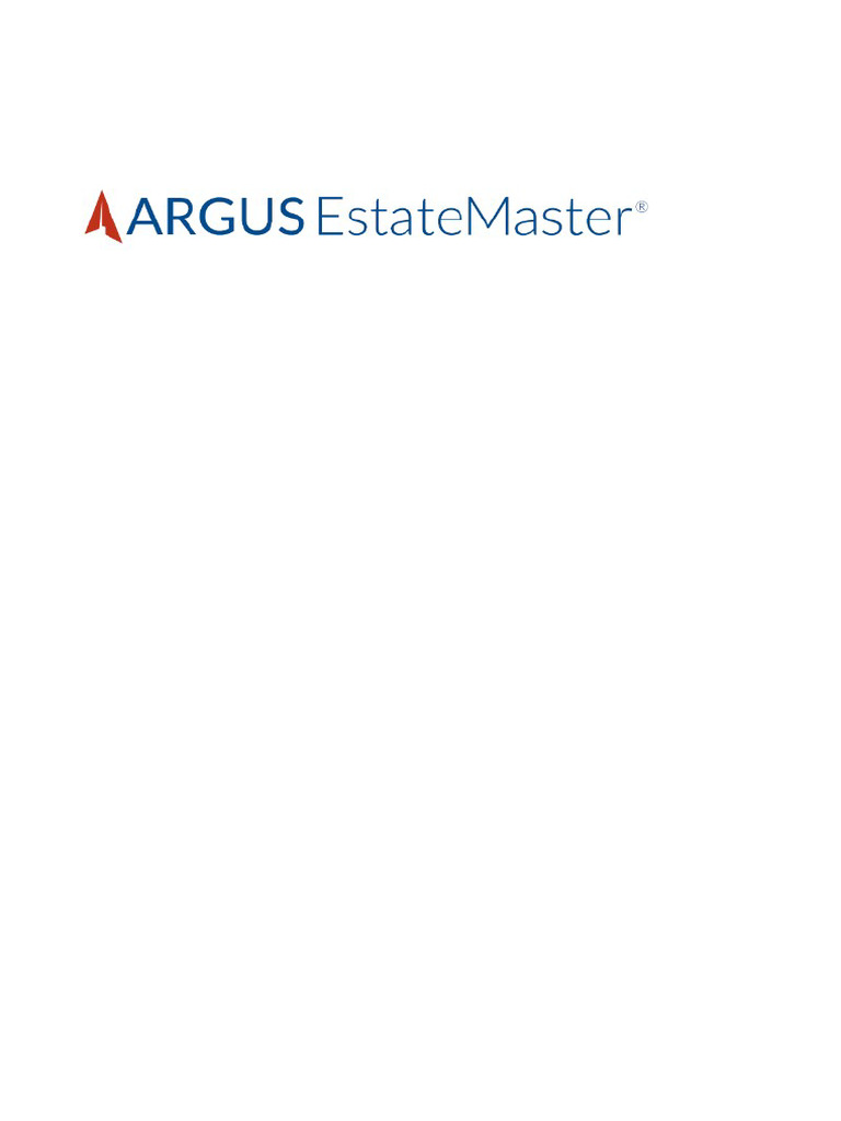 ARGUS EstateMaster User Manual 7.30 | PDF | Net Present Value ...