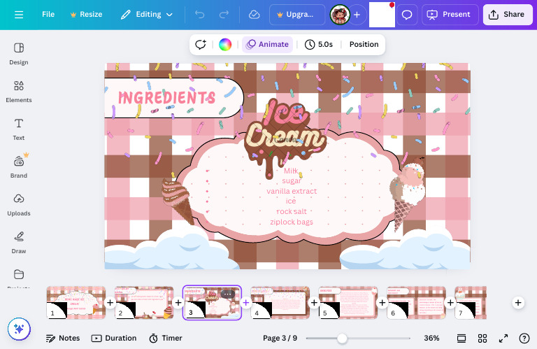 Blue Cream Cute Sticker Colorful Presentation - Presentation | PDF