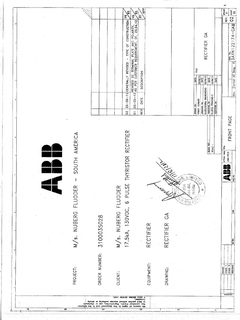 Rectifier GA Drawing | PDF