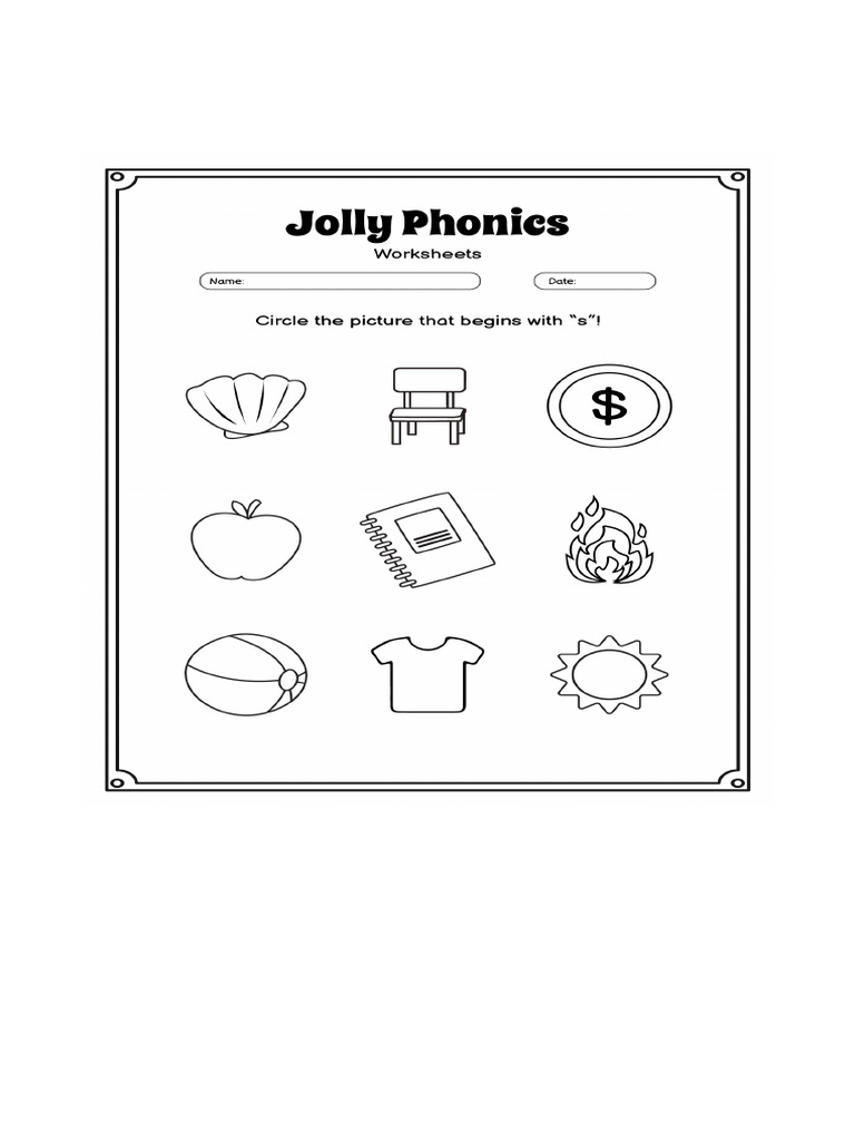Jolly Phonics Worksheets - 345202.png | PDF