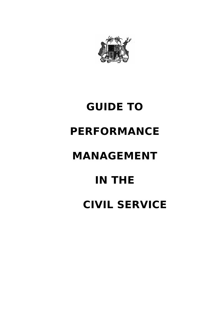 Civil Service Performance Management Guide | PDF | Performance ...