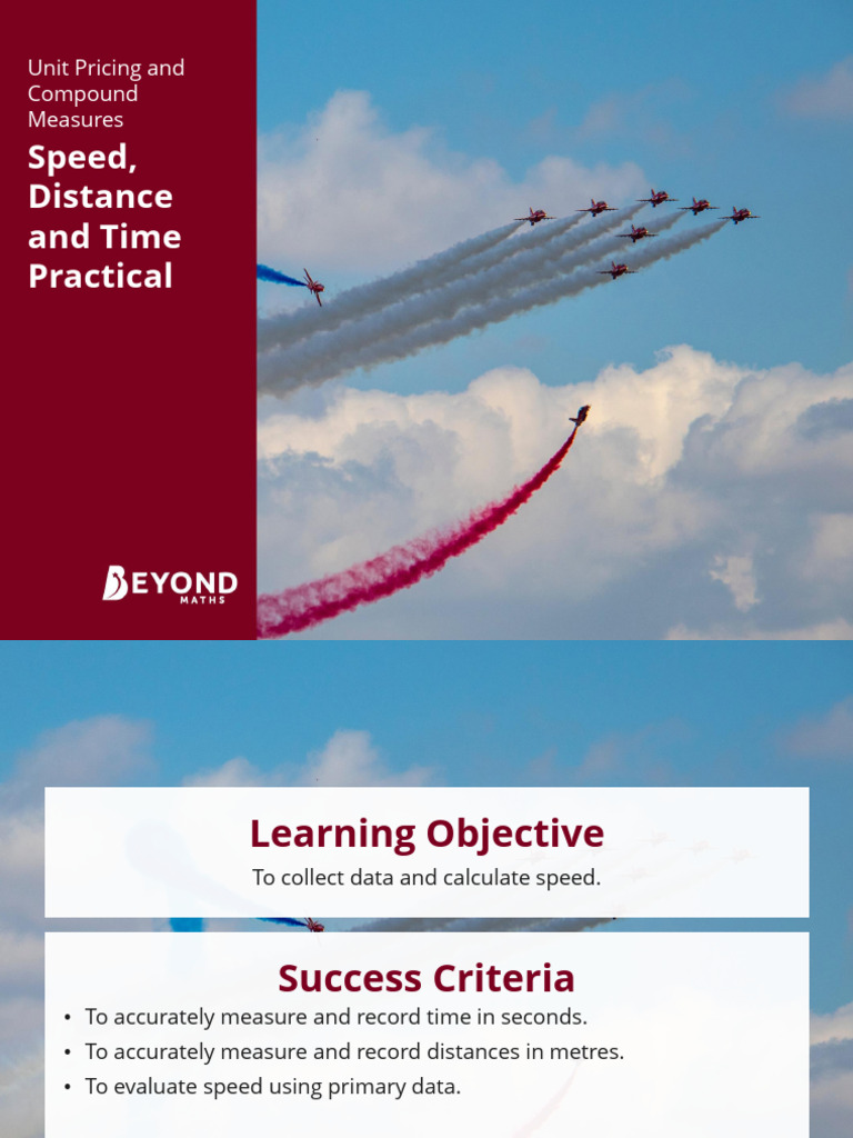 Speed, Distance, and Time Activities | PDF | Speed