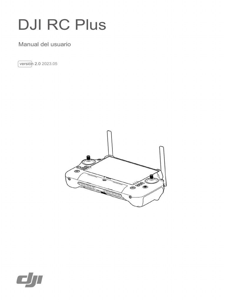 Manual del usuario DJI RC Plus 2.0 | PDF | Control remoto | Antena (Radio)