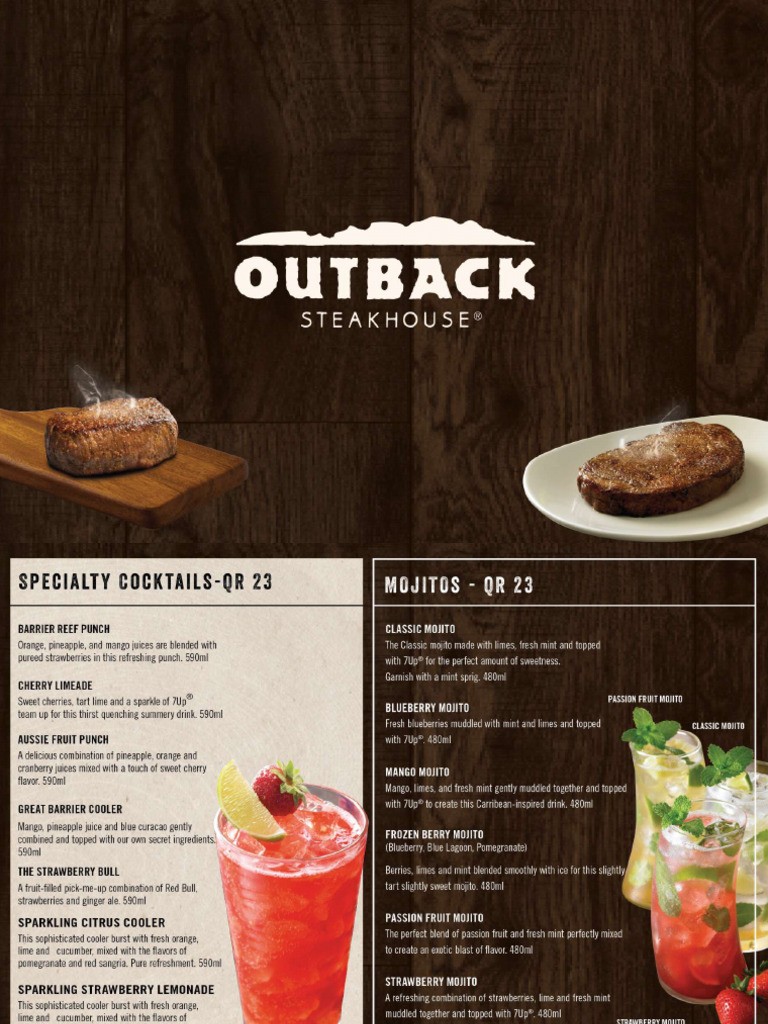 Outback Menu I Pad | PDF