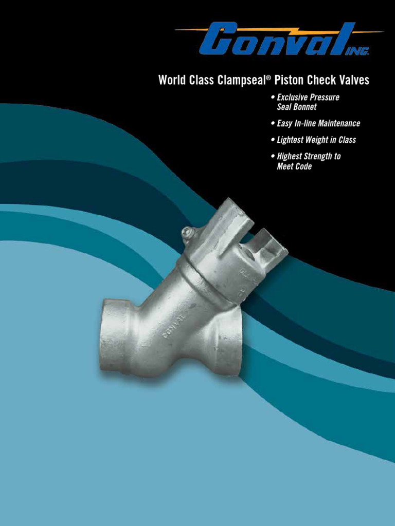 conval-piston-check-valve | PDF | Valve | Mechanical Engineering