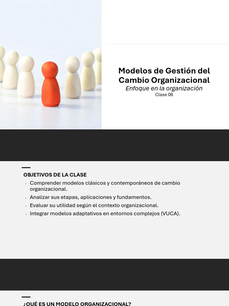 Modelos de Gestión del Cambio Organizacional | PDF | Planificación ...