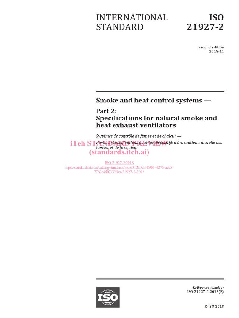 Iso 21927 2 2018 | PDF | International Organization For Standardization ...