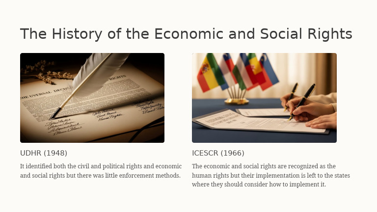 The History of The Economic and Social Rights | PDF