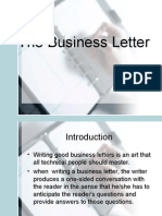 Essential Elements of Business Letters