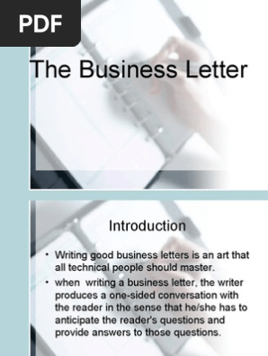 The Business Letter