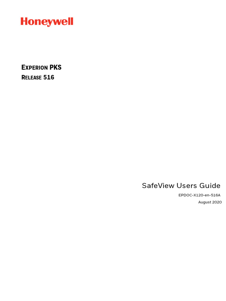 SafeView Users Guide for Experion PKS | PDF | Window (Computing ...
